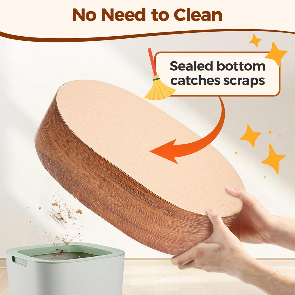 ComSaf Cat Scratcher Bed protects furniture by offering a dedicated scratch zone