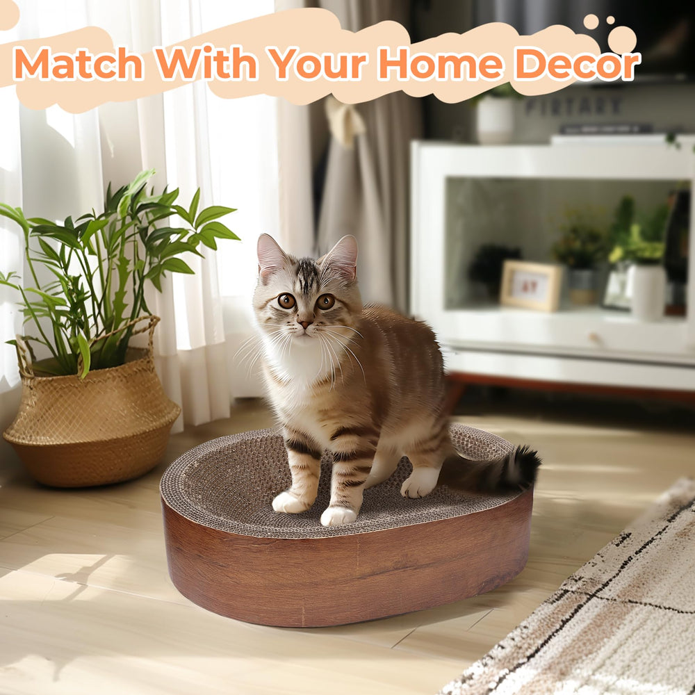 ComSaf Cat Scratcher Bed indoor-use friendly and easy to place anywhere