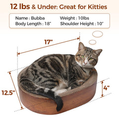 ComSaf Cat Scratcher Bed odor-free cardboard surface safe for indoor cats