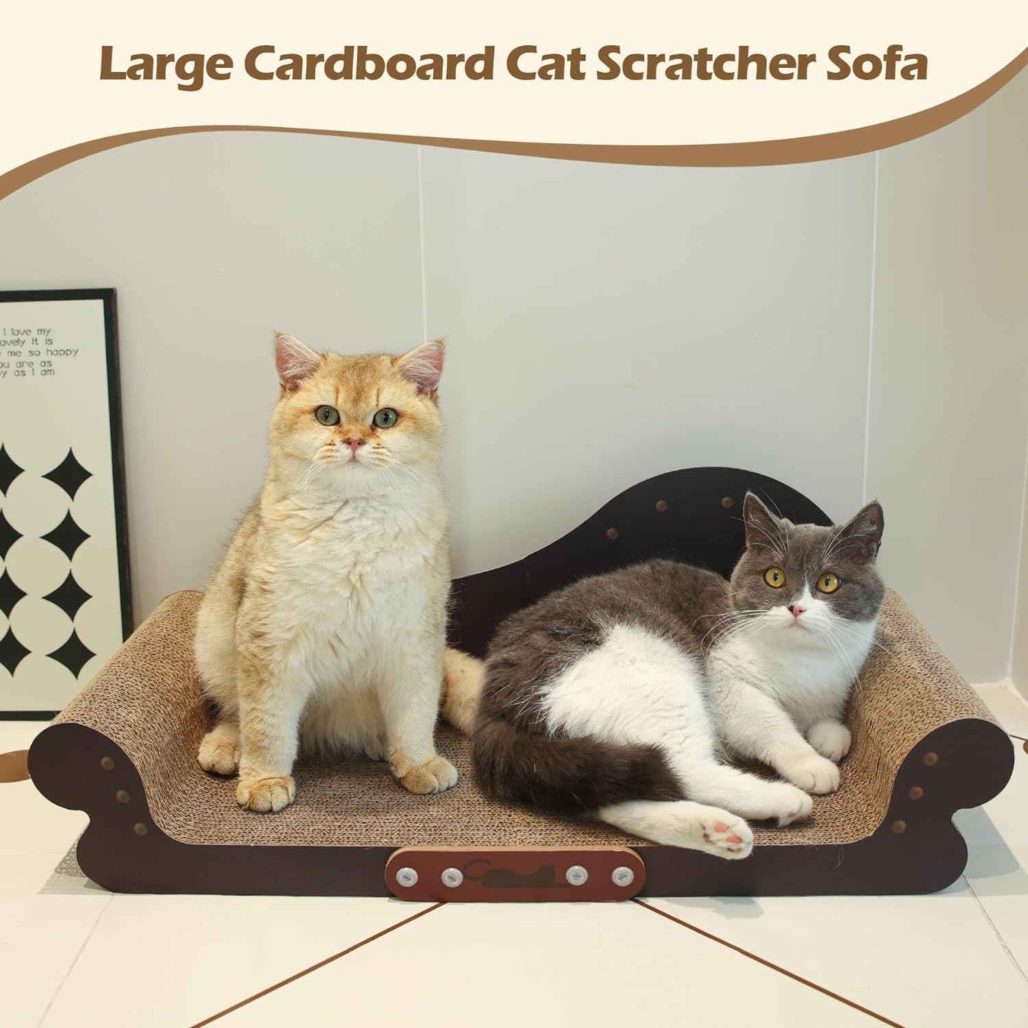 ComSaf odor-free-safety material highlights non-toxic cardboard for safe indoor scratching.