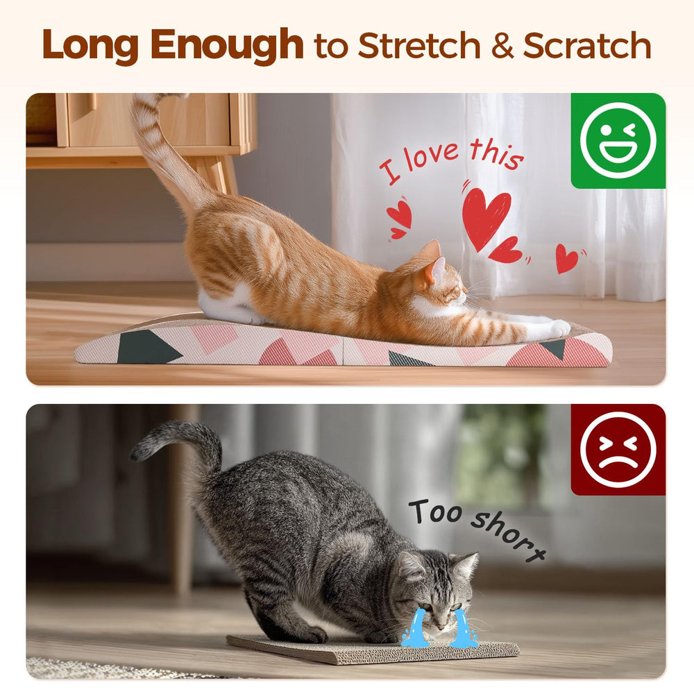 ComSaf three-sides scratcher bed with vertical, flat, and curved surfaces