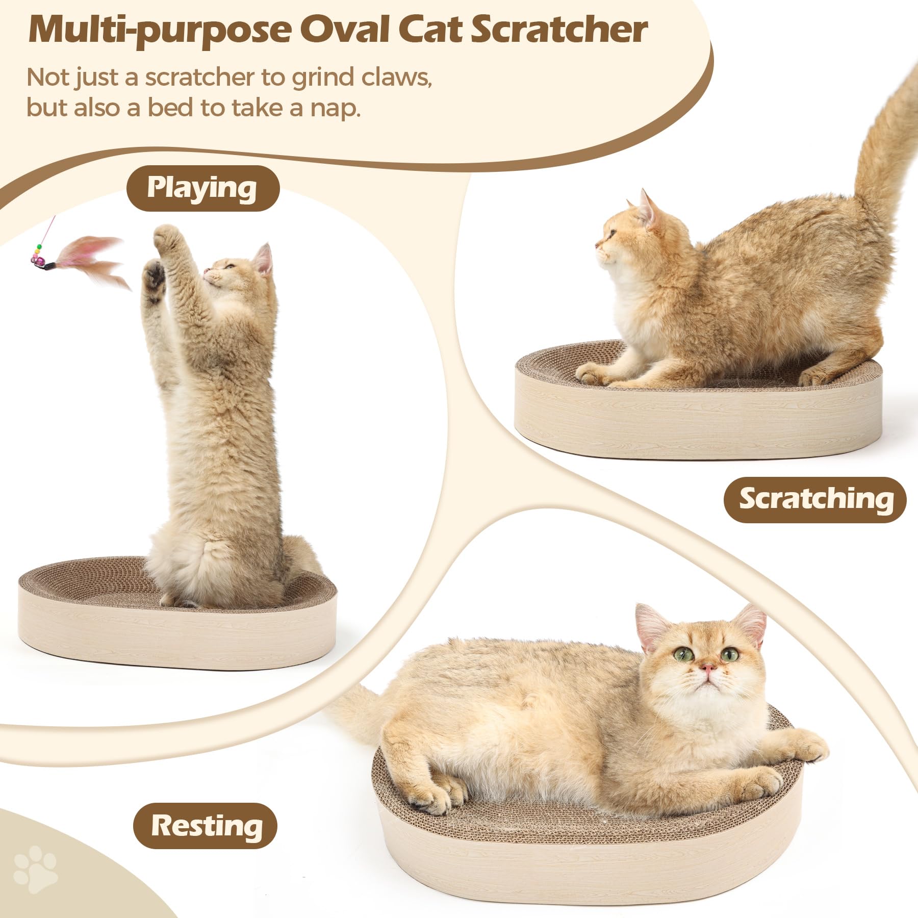 ComSaf furniture-protect scratcher provides an outlet for claws, protecting furniture.