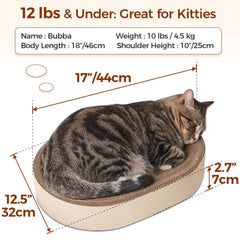 ComSaf sealed-base scratcher contains debris for easy cleanup.