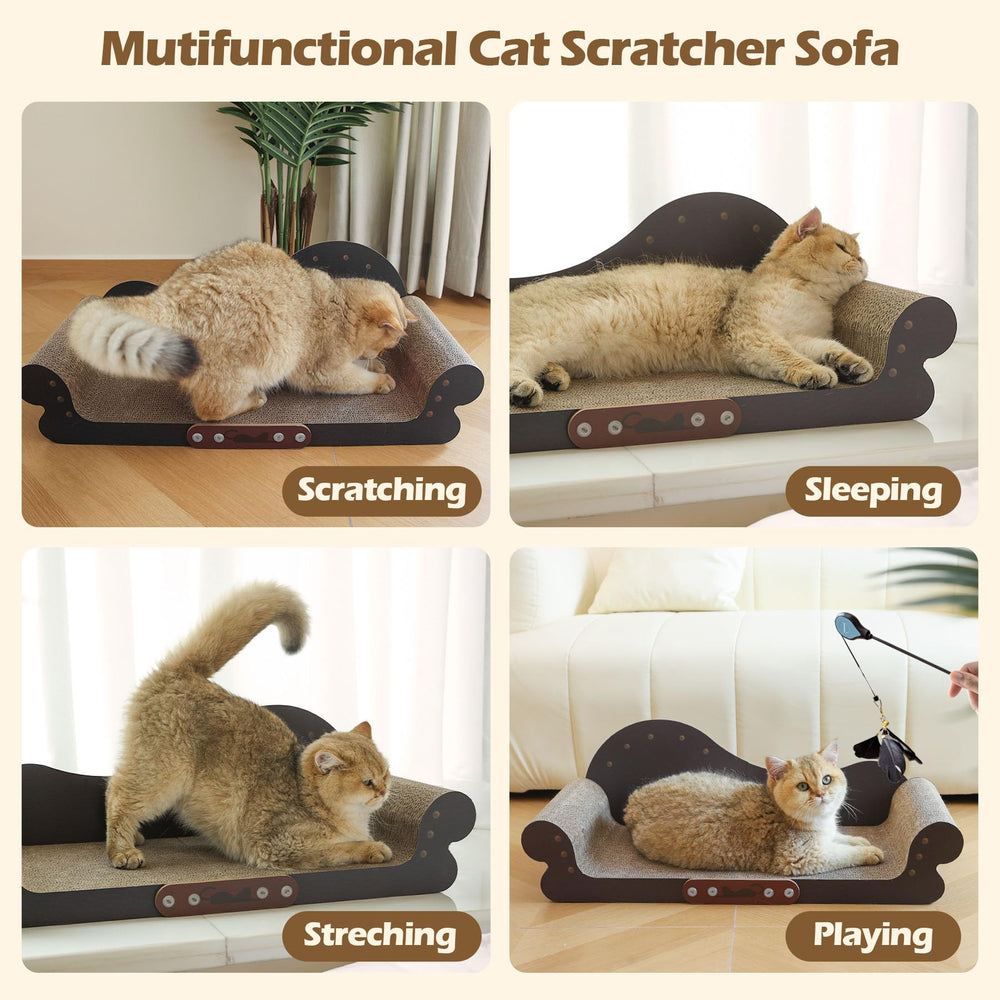 ComSaf lounging cat image highlights ample space suitable for two cats relaxing at home.