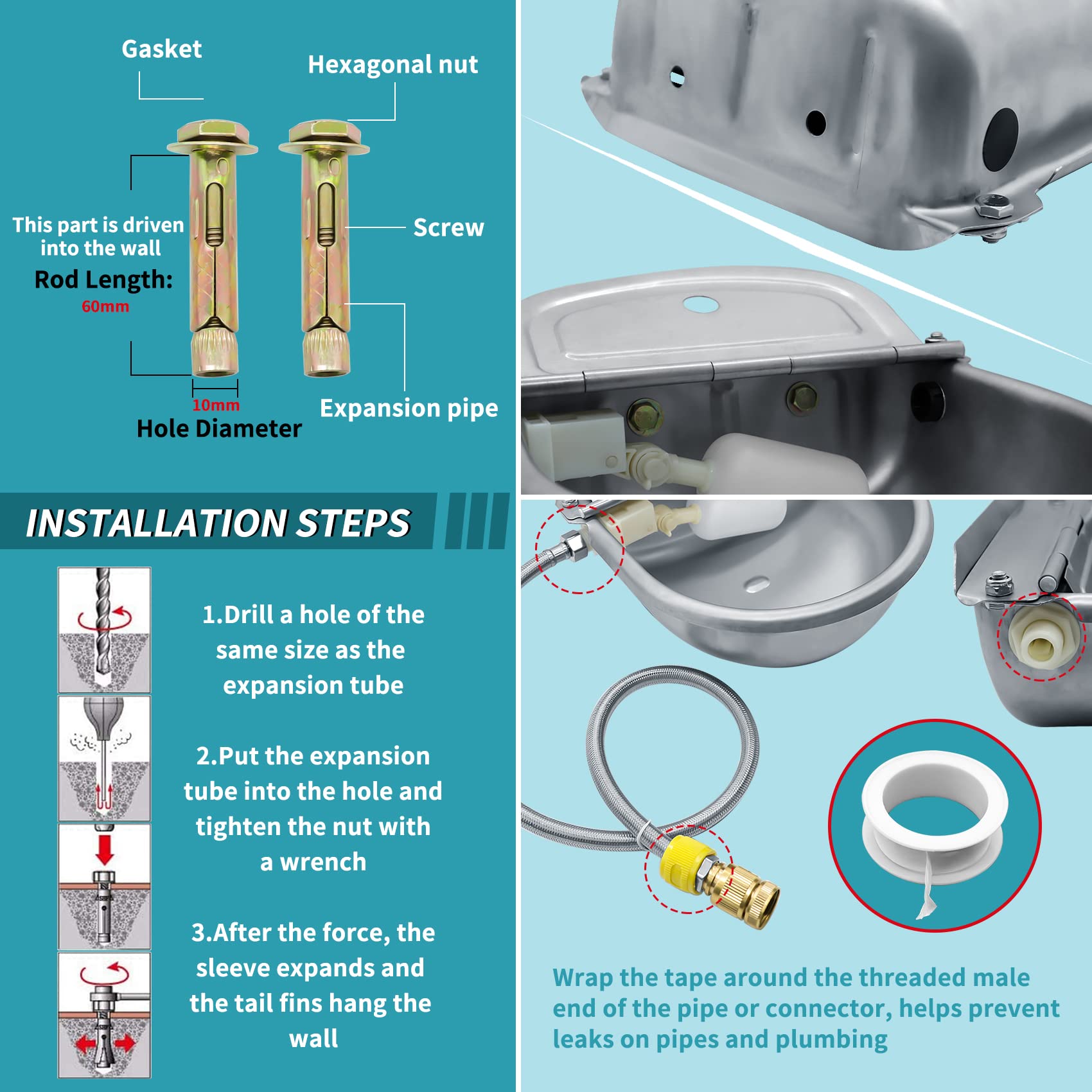 COMVIEE quick connectors kit image highlights fast setup for livestock watering