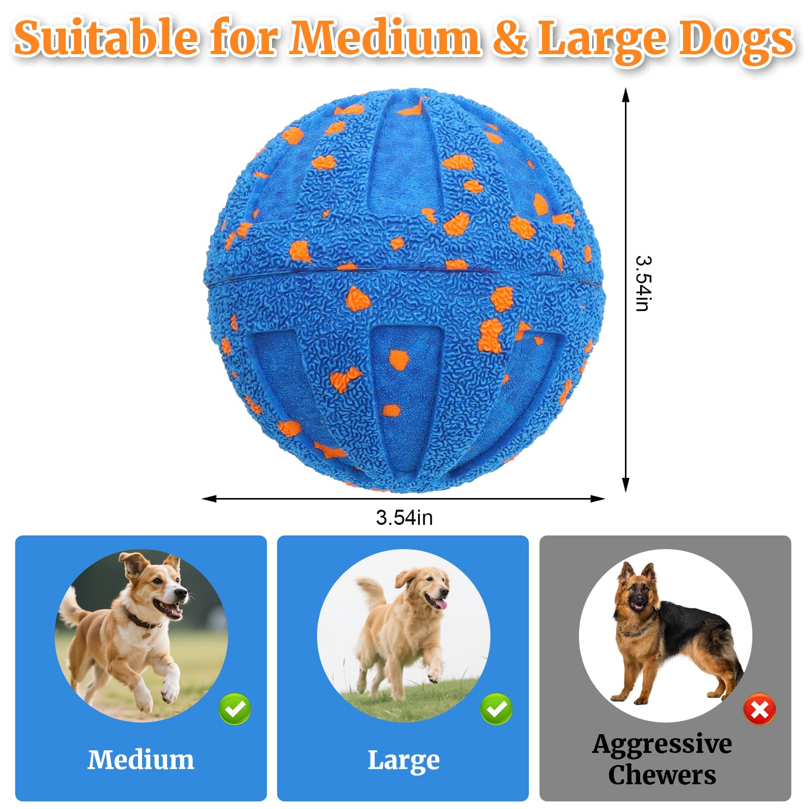 CONAMEI interactive dog ball in blue mode for high-energy jumps