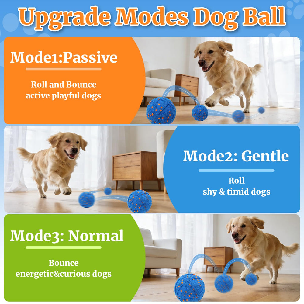 CONAMEI interactive dog ball in pink mode to encourage chasing