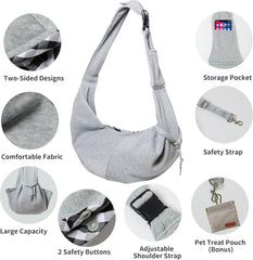 CONLI magnetic detachable treat pouch with carabiner in use
