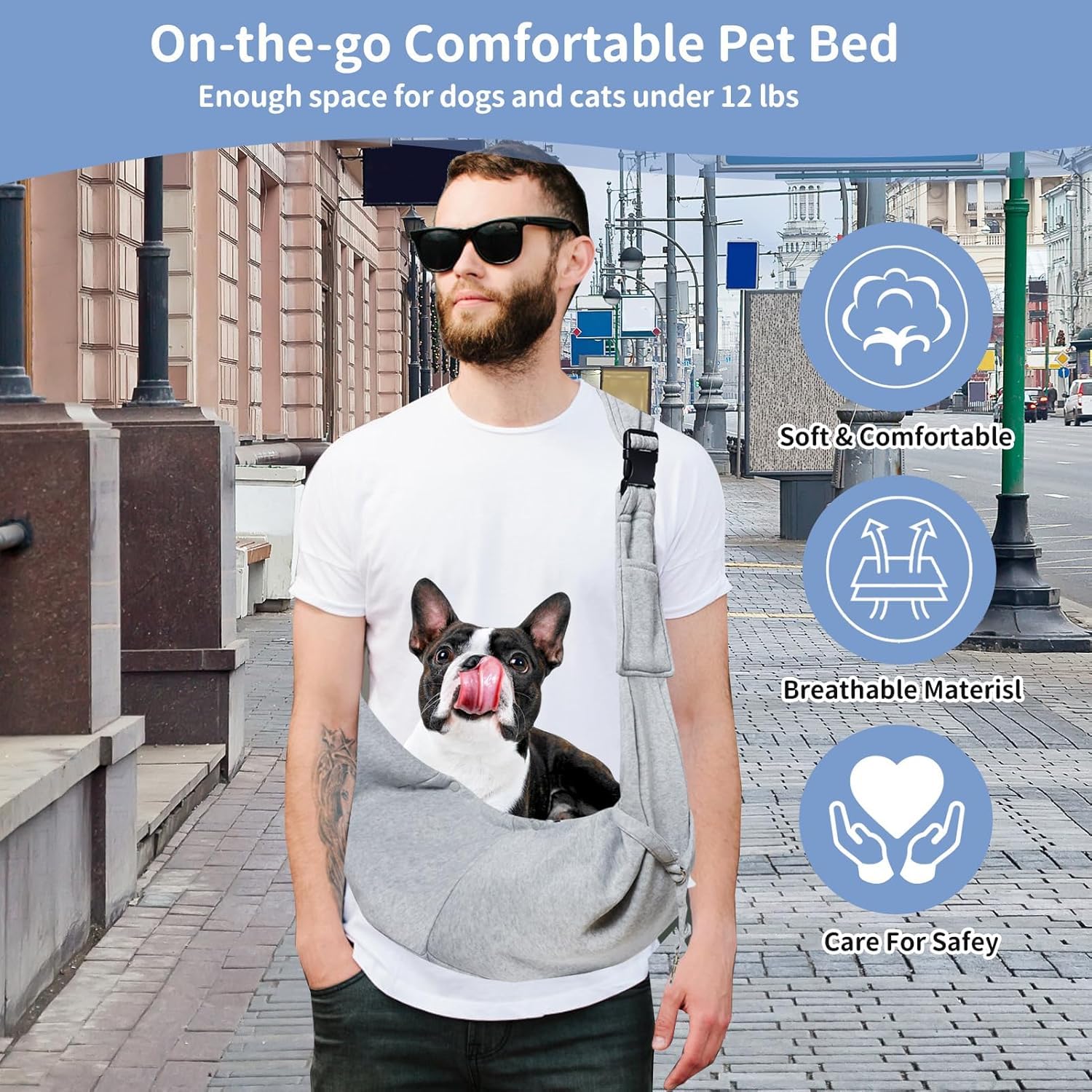 CONLI comfortable wide padded strap supporting longer outings