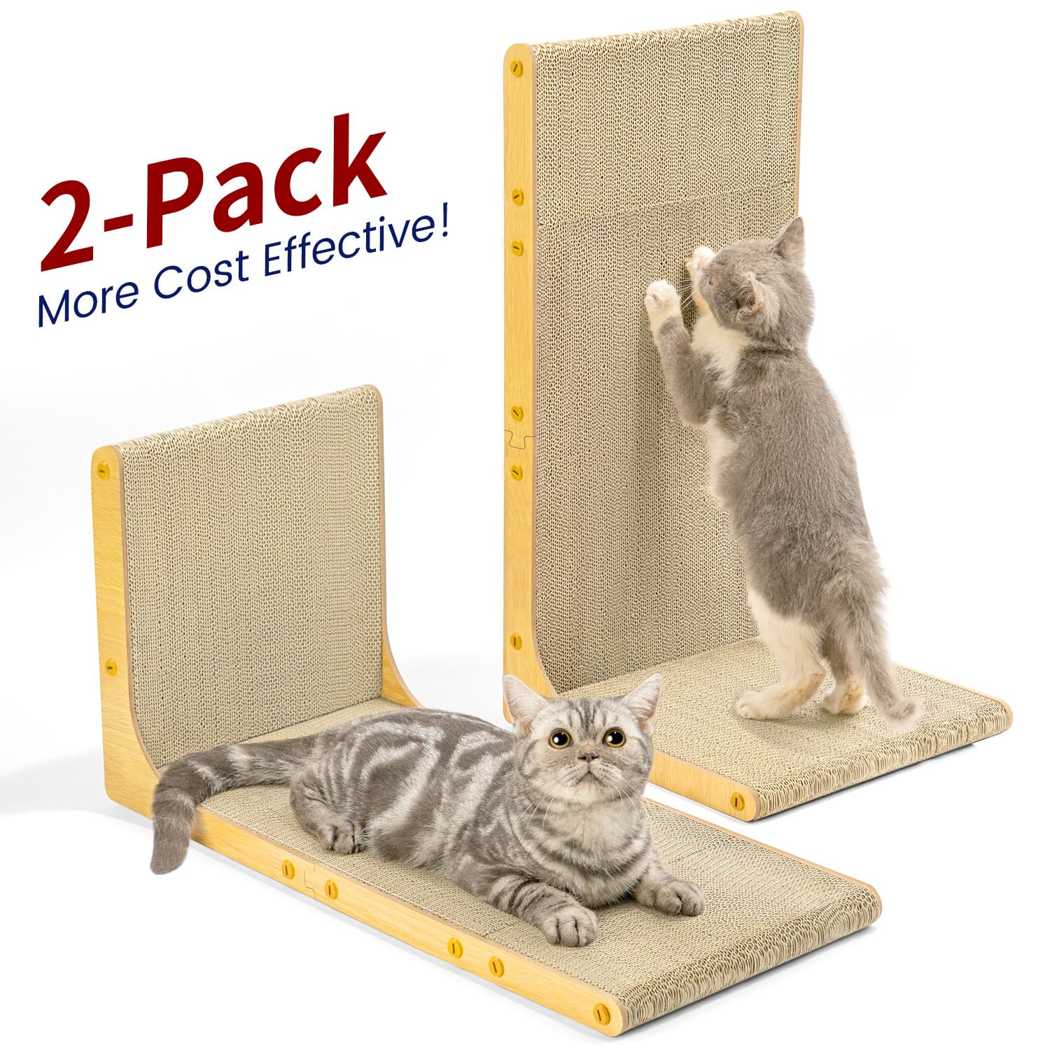 Conlun Cat resting on scratcher reveals lounge-friendly design.