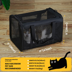 Conlun carrier shows breathable side vents for pet comfort.