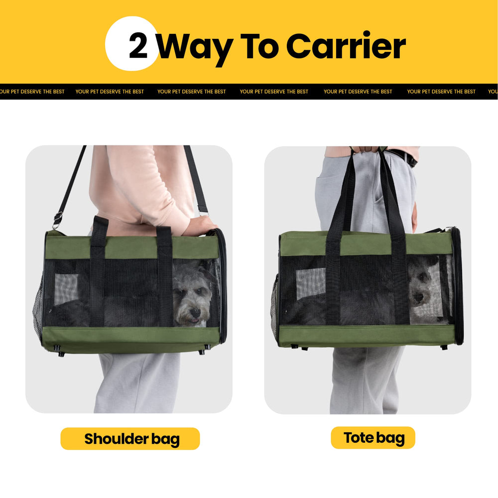 Conlun Cat Carrier durable-polyester-frame: sturdy travel structure.