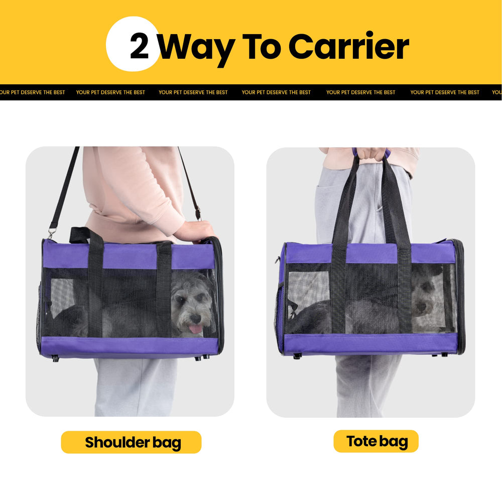 Conlun Cat Carrier durable polyester and steel frame for everyday use