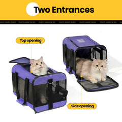 Conlun Cat Carrier exterior pockets for storing essentials