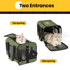 Conlun Cat Carrier open-top: easy access during checks.
