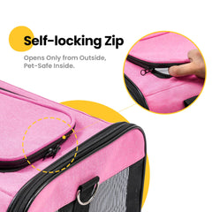 Conlun interior safety leash keeps your pet secure.