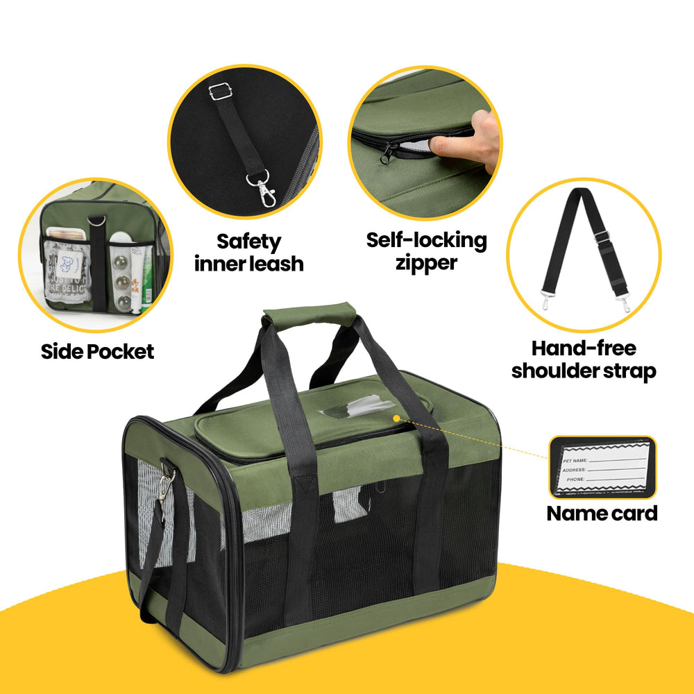 Conlun Cat Carrier removable-fleece-mat: easy cleaning and comfort.