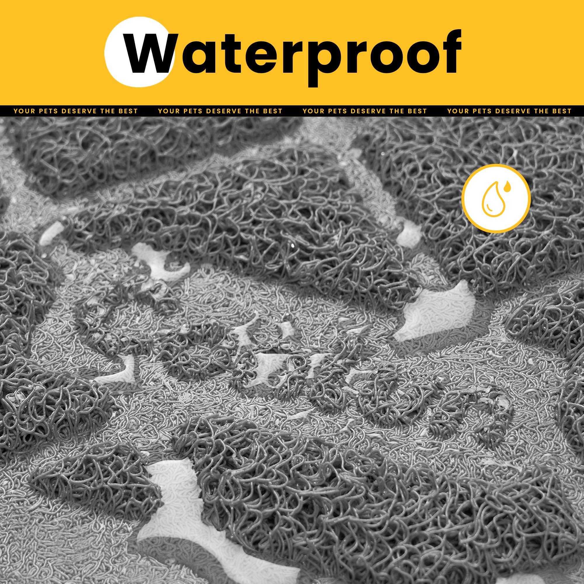 Conlun cat litter mat front-of-box placement reduces tracking