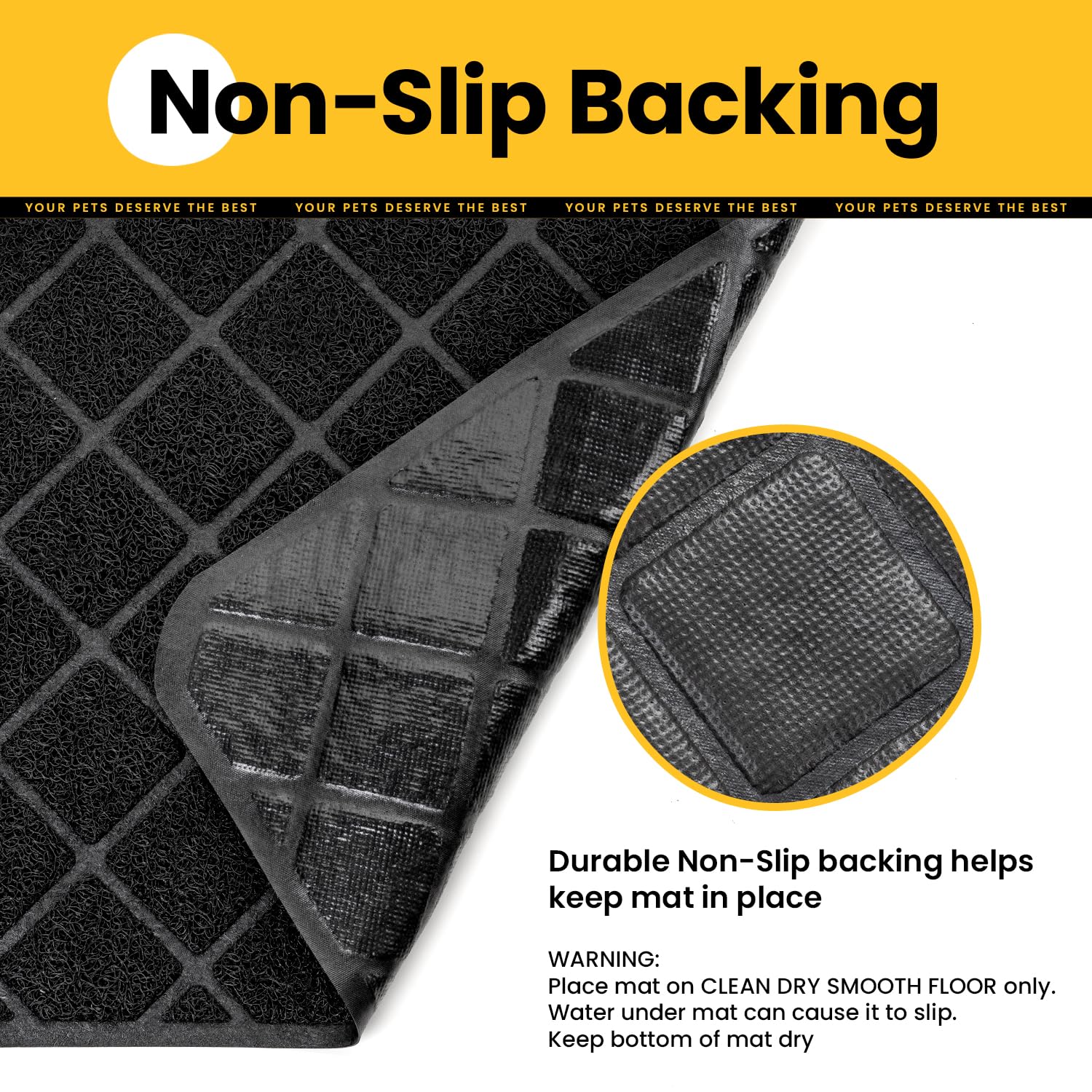 Conlun soft PVC material provides paw-friendly comfort