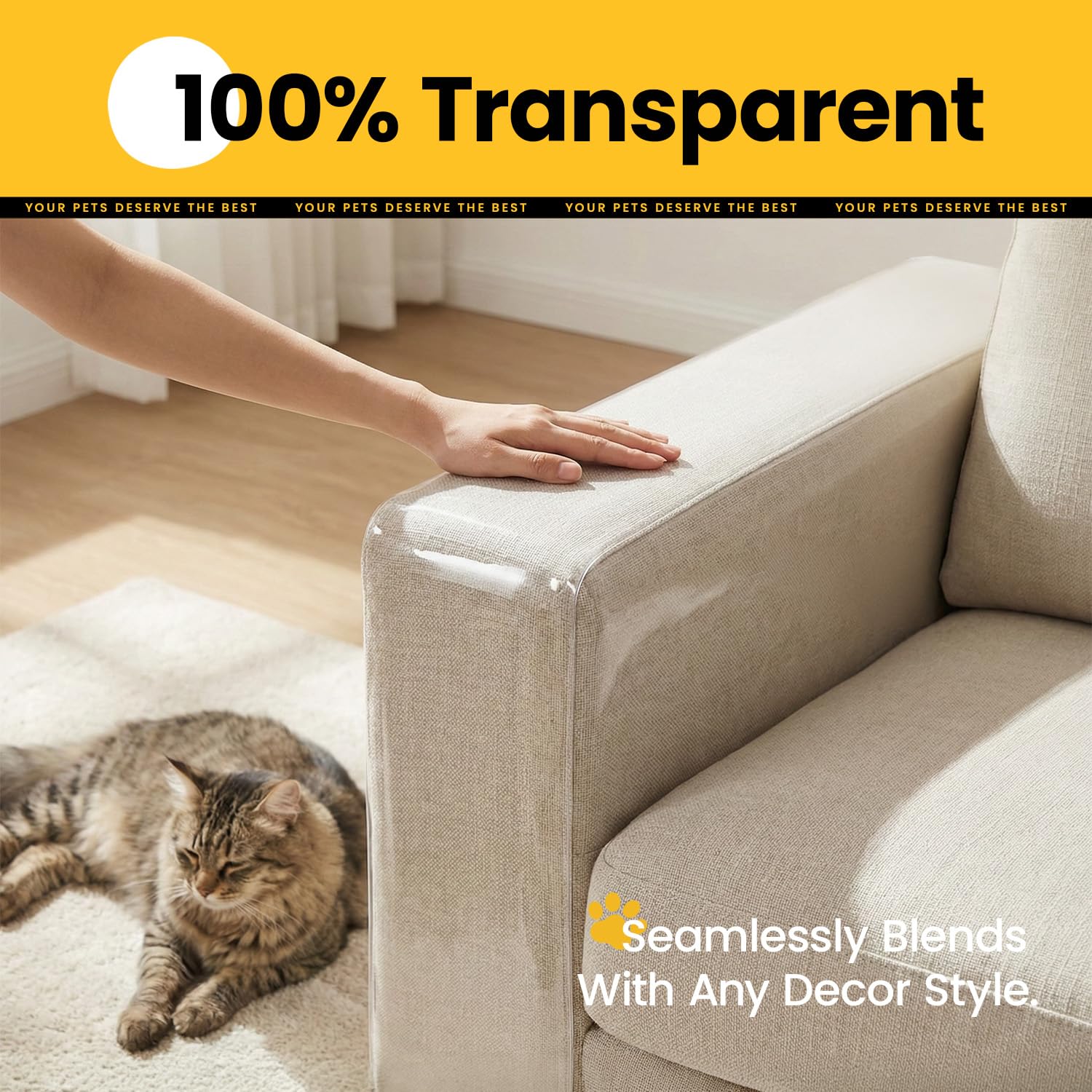 Two size options cover more couch surfaces for versatile protection