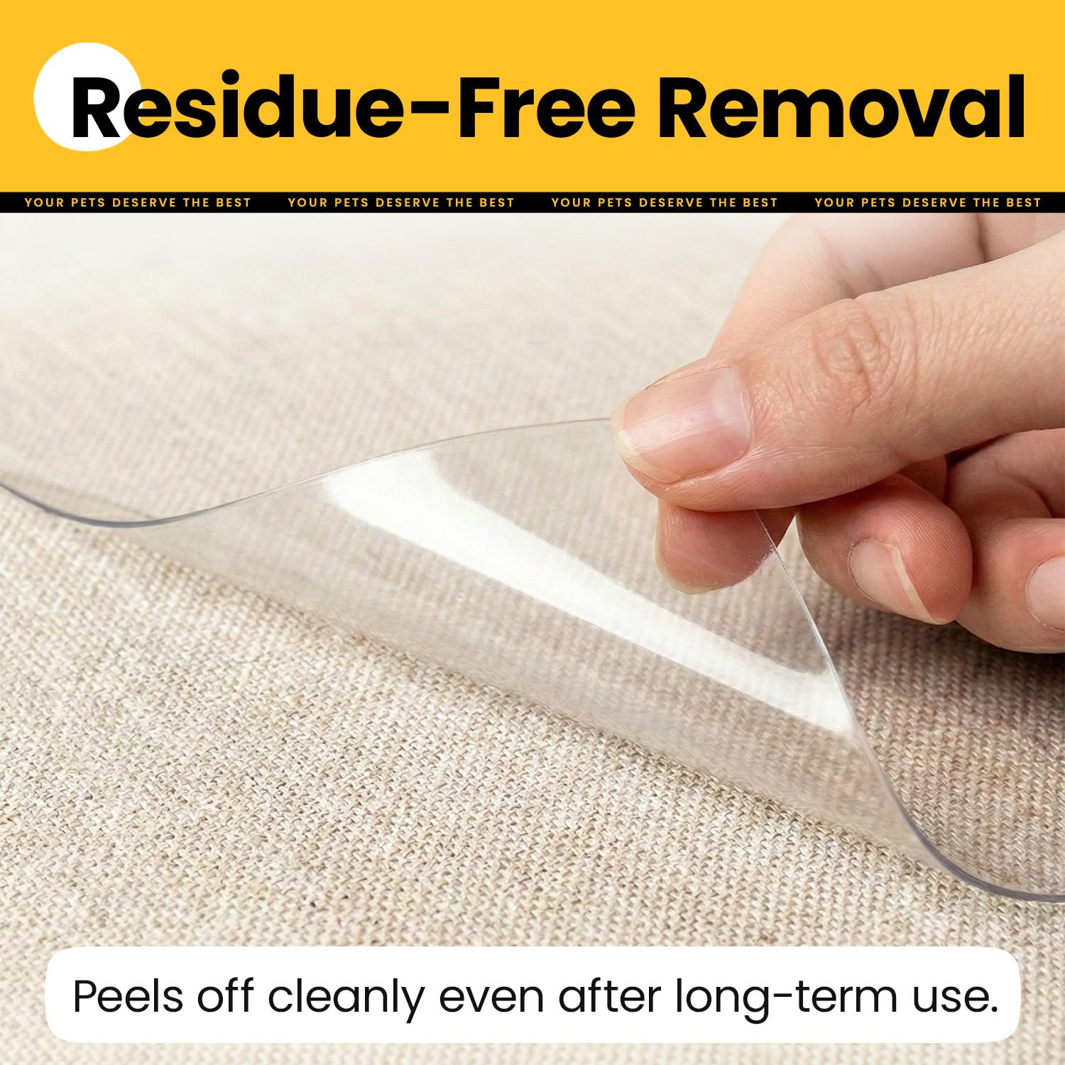 Great for armchairs and mattresses to prevent claw damage