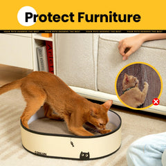 Conlun cat scratcher box 16x12x4 inches fits small spaces