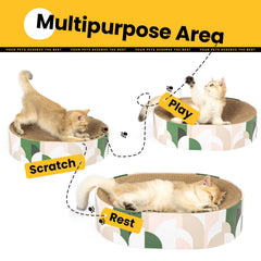 Conlun 2-in-1 lounge bed mode lets indoor cats rest between play sessions.