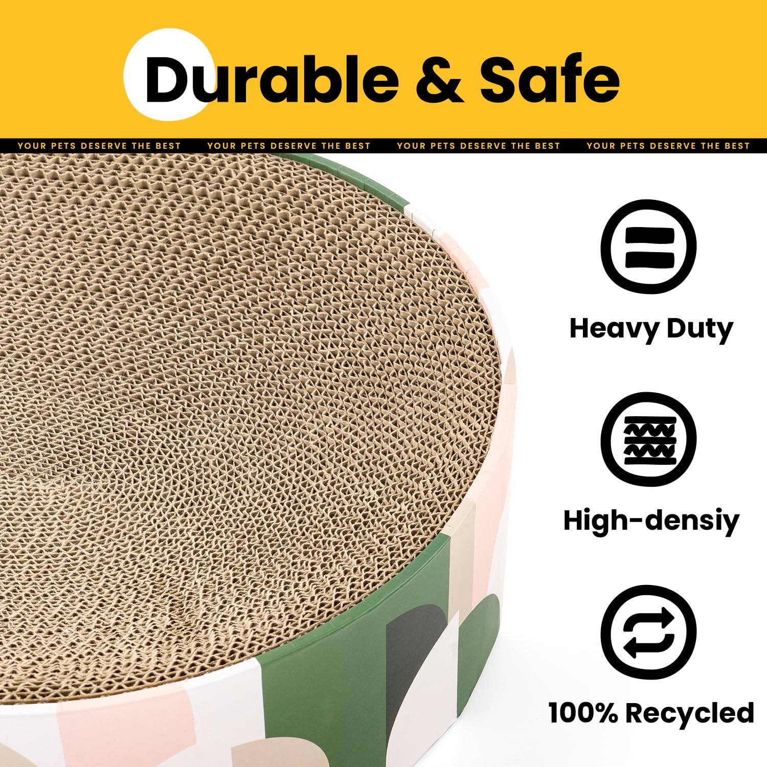 Conlun durable corrugated cardboard with safe non-toxic construction for long-lasting play.