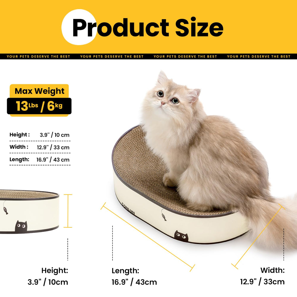 Conlun Eco-friendly Cardboard is pet-safe and planet-friendly.