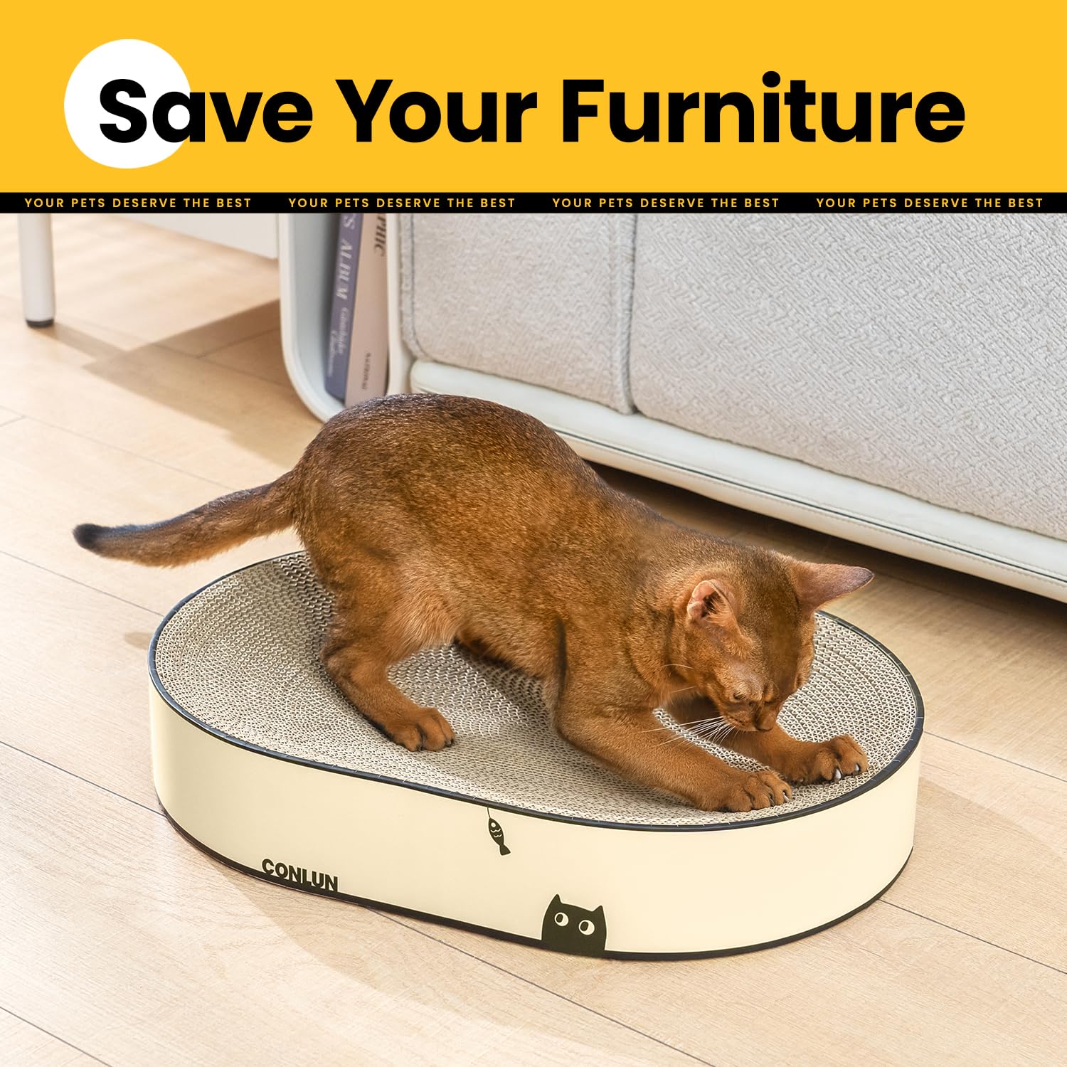 Conlun furniture protector helps reduce wear on sofas.