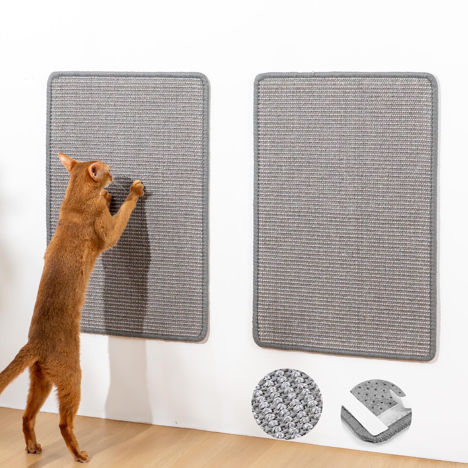 Conlun sisal scratchpad front view with durable fibers for cat scratching
