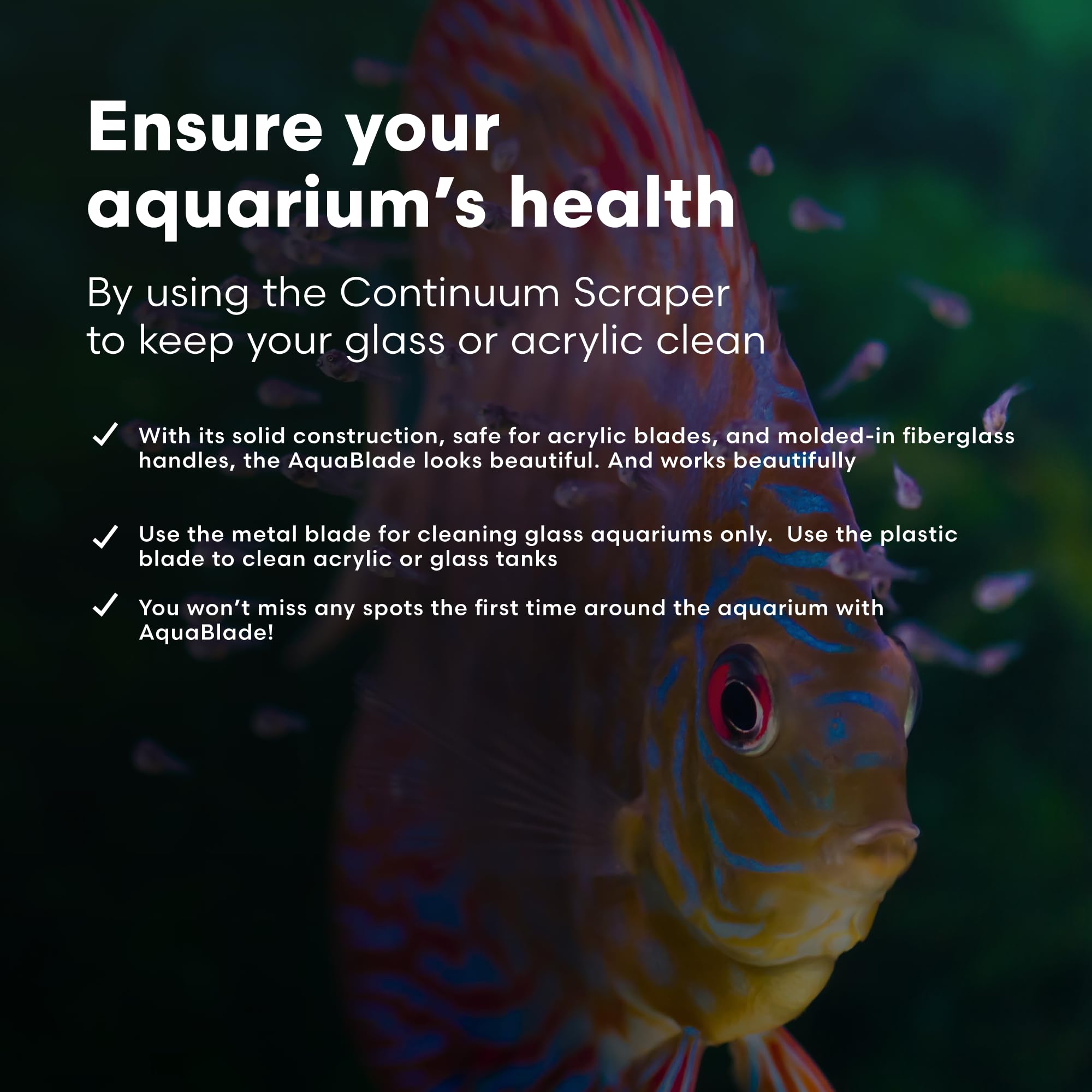 Continuum AquaBlade P waterproof single-piece design prevents water ingress and odors.