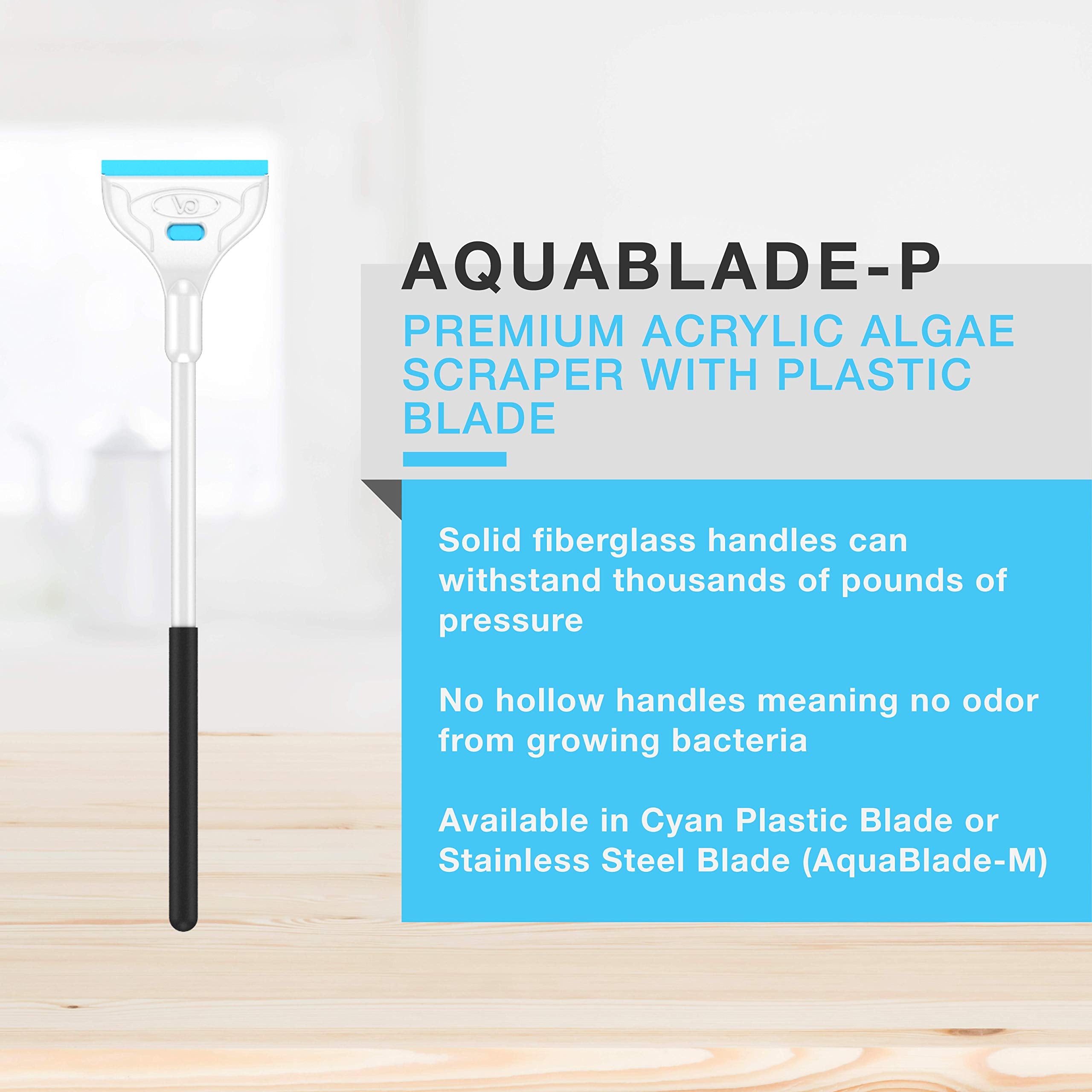 Continuum Aquatics AquaBlade P plastic blade provides safe scrubbing on acrylic tanks.