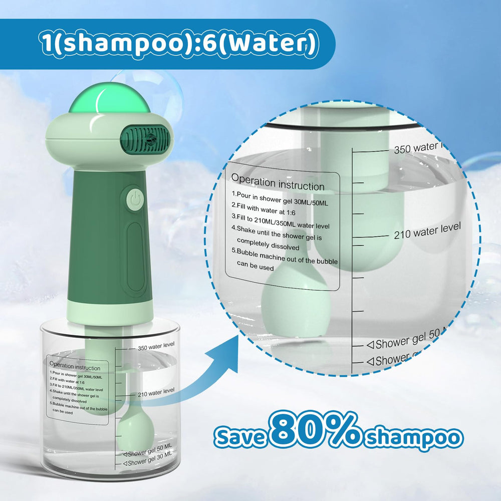 Coocake 350ml bottle capacity large reservoir for extended baths