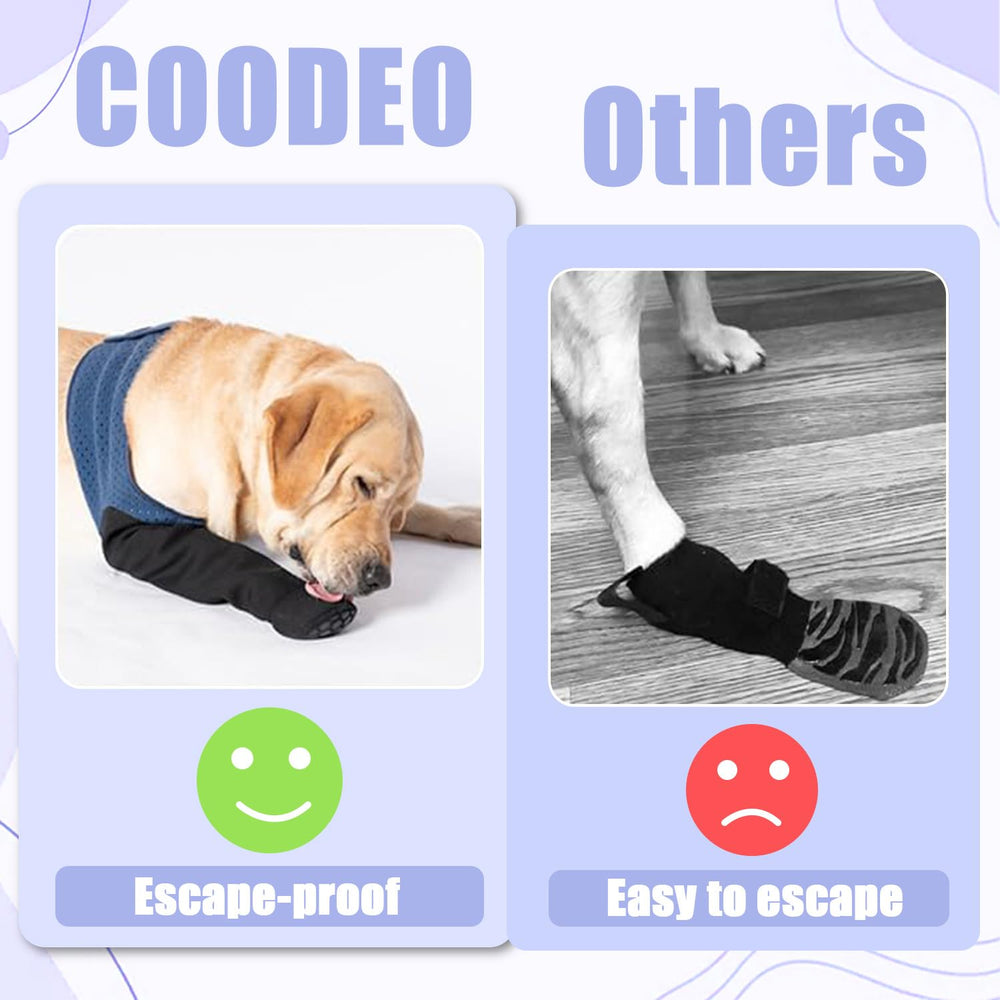 COODEO indoor-use paw wraps support daily activity and rest.