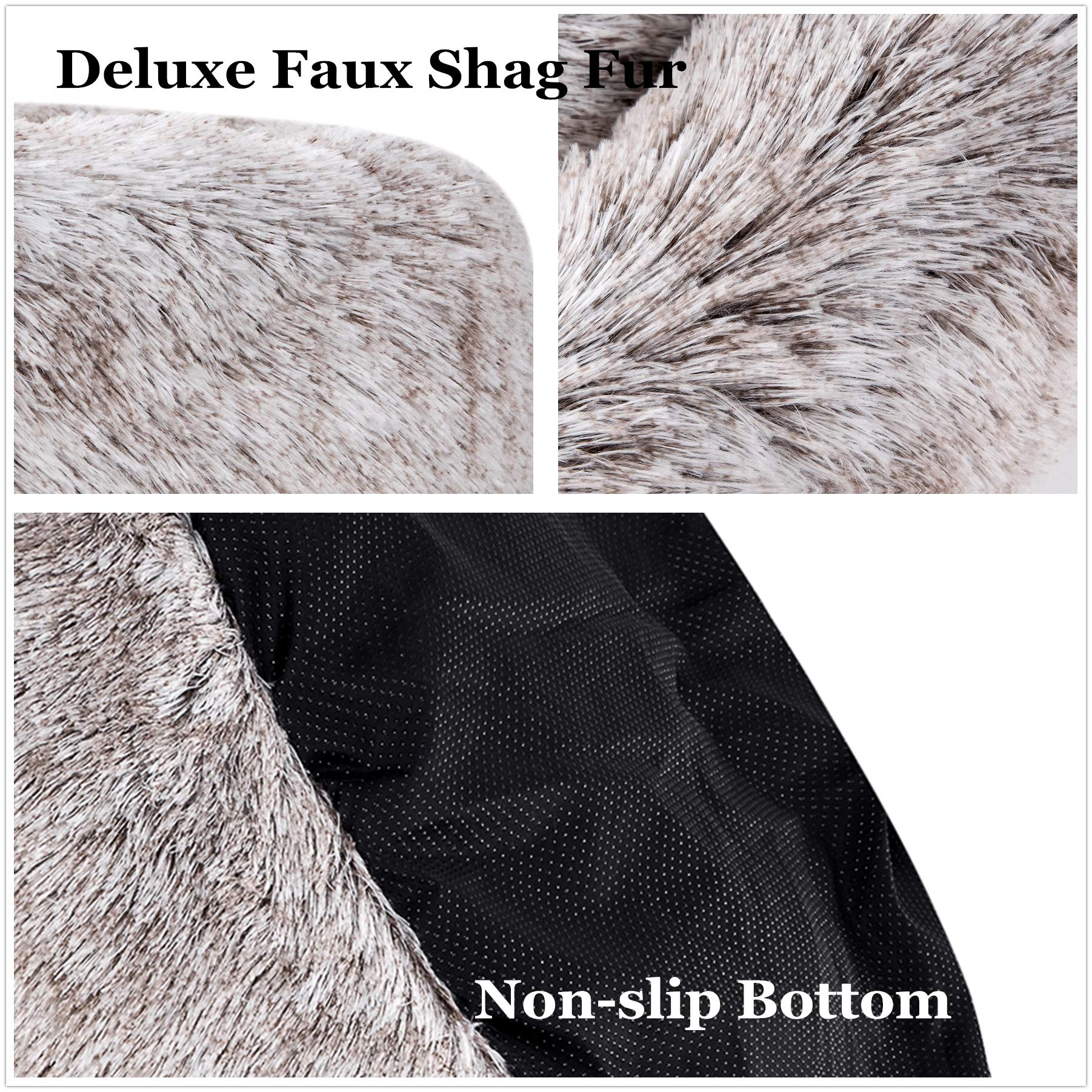 Coohom donut bed bottom anti-slip design helps keep it in place.