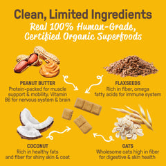 CookiePal human-grade-recipe-visual emphasizes premium ingredients for wholesome snacks.