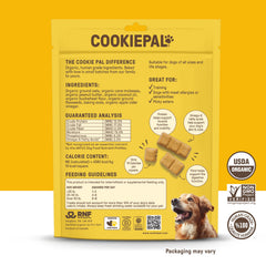 CookiePal organic-usda-ingredients-visual highlights premium organic ingredients for healthier dog treats.