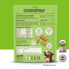 CookiePal pumpkin treats chia close-up showing crunchy texture for training