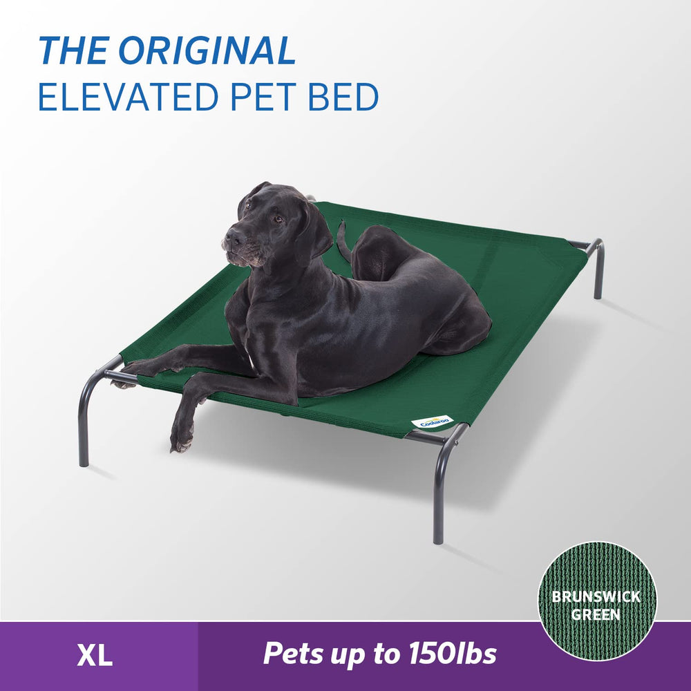 Coolaroo Original Elevated Dog Bed showing 360-degree airflow for cooling
