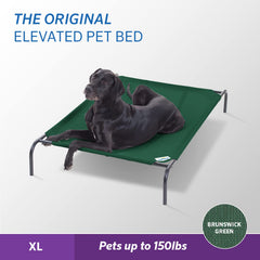 Coolaroo Original Elevated Dog Bed showing 360-degree airflow for cooling