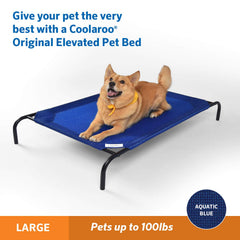 Coolaroo elevated bed airflow design enhances breathability for hot days indoors or outside