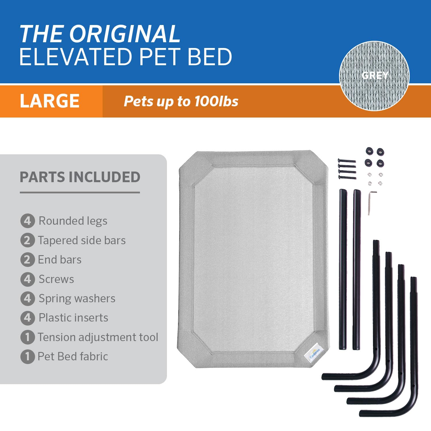 Easy clean design allows hose-off or wipe-down for quick refresh.