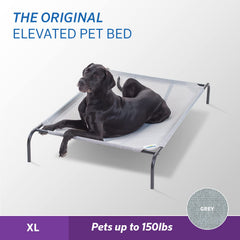 Coolaroo Original Elevated Dog Bed fabric closeup demonstrating moisture resistance and toxin-free design.