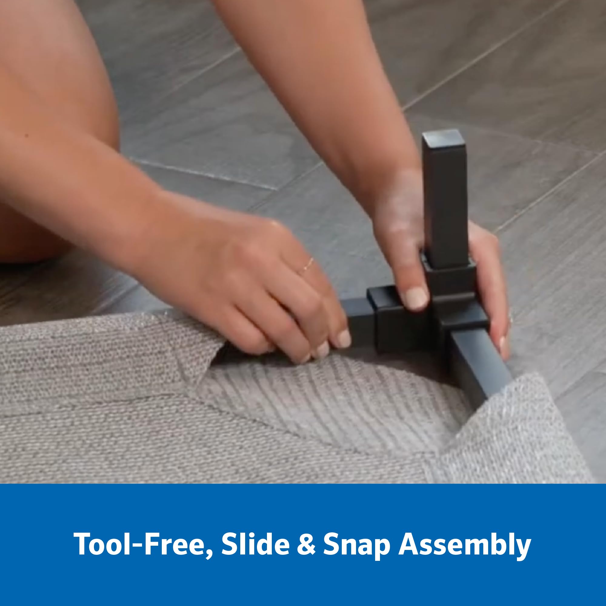 Low-to-ground design on Coolaroo Pro bed for easy access