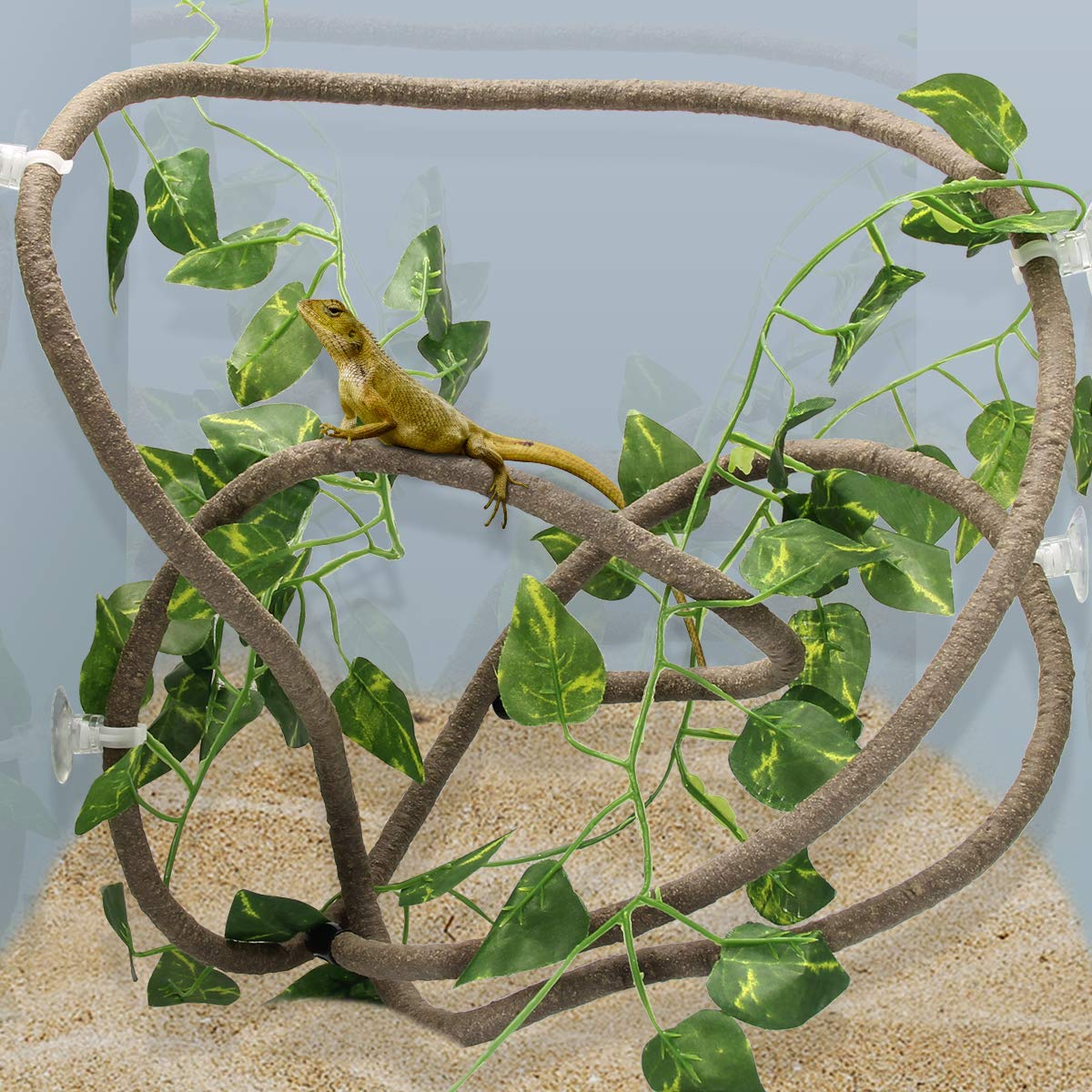 Coolrunner bendable 8ft vine with durable PU core for secure reptile climbing