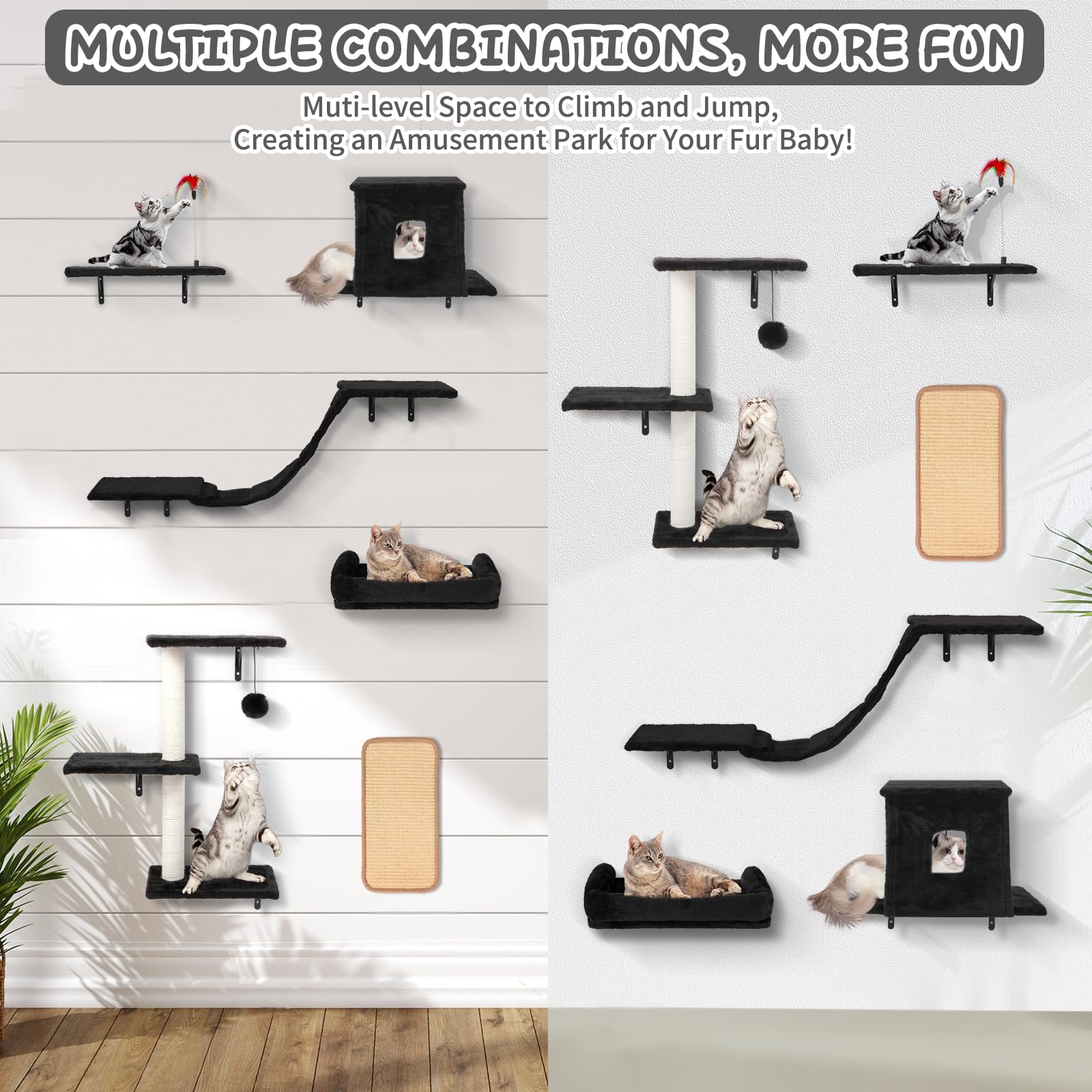 Coolsheepsia cat bridge links perches for exploration and play.