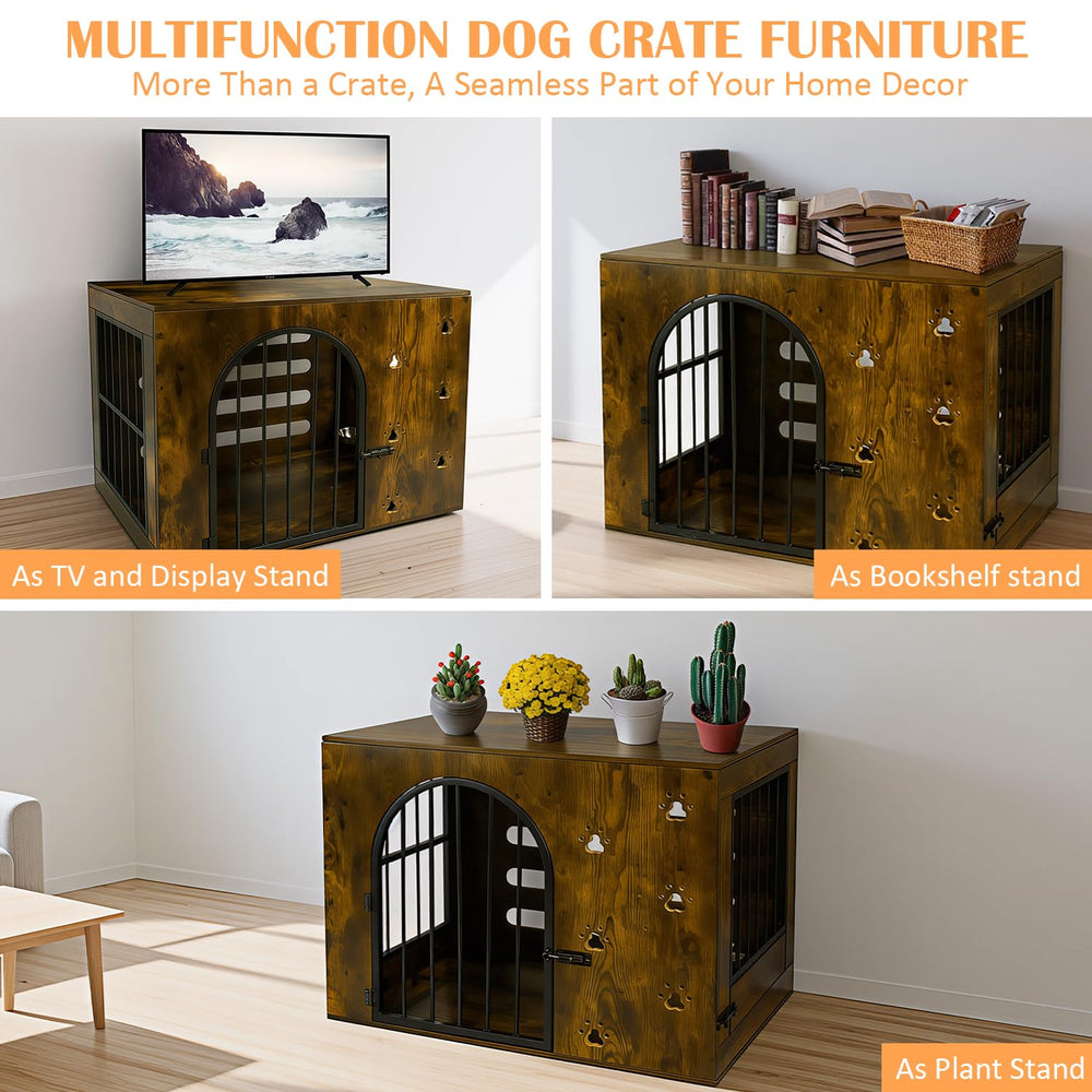 Coolsheepsia dog crate assembly image reflects easy setup with included tools.