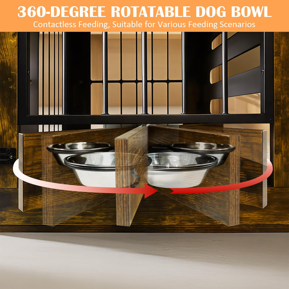 Coolsheepsia dog crate uses durable particleboard and steel pipes for lasting strength.