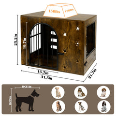 Coolsheepsia dog crate top as table demonstrates versatile furniture use in living spaces.